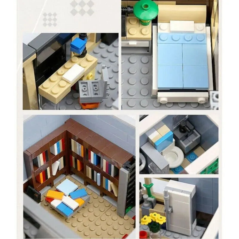 Building Blocks MOC Creator Expert City Bookstore Shop Bricks Toy Construction Set Toys - 9