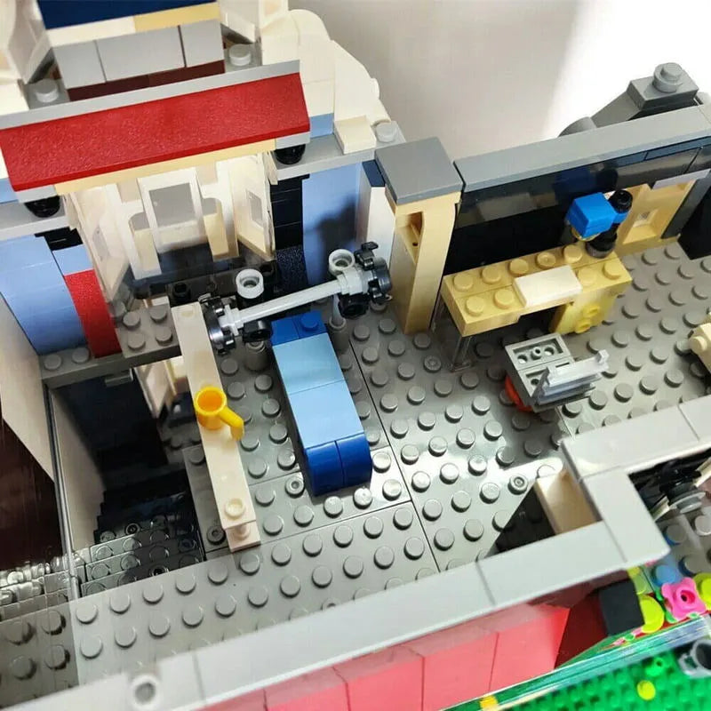 Building Blocks MOC Creator Expert City Bookstore Shop Bricks Toy - 10