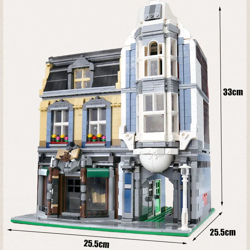 Building Blocks MOC Creator Expert City Bookstore Shop Bricks Toy Construction Set Toys - 3