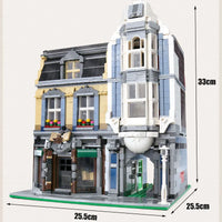 Thumbnail for Building Blocks MOC Creator Expert City Bookstore Shop Bricks Toy - 3