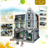 Thumbnail for Building Blocks MOC Creator Expert City Bookstore Shop Bricks Toy Construction Set Toys - 2