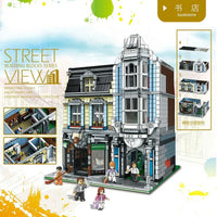 Thumbnail for Building Blocks MOC Creator Expert City Bookstore Shop Bricks Toy - 2