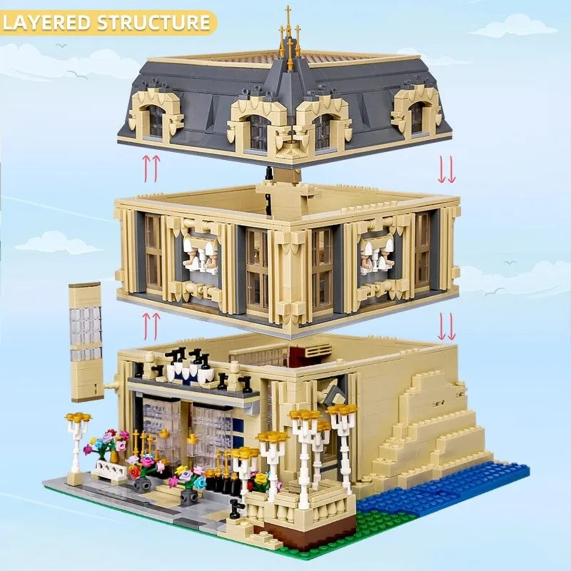 Building Blocks MOC Creator Expert City Carlo Hotel Bricks Toy 0927 Construction Set Toys - 7