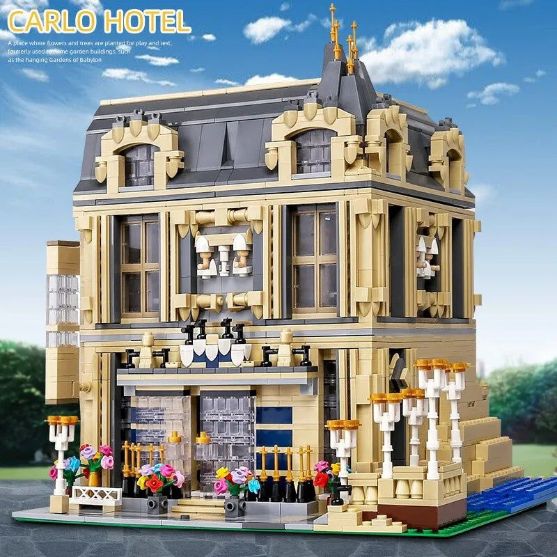 Building Blocks MOC Creator Expert City Carlo Hotel Bricks Toy 0927 Construction Set Toys - 4