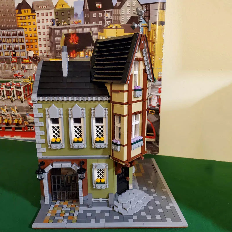 Building Blocks MOC Creator Expert City Corner Mall Store Bricks Toy 0919 - 12