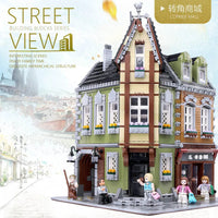 Thumbnail for Building Blocks MOC Creator Expert City Corner Mall Store Bricks Toy 0919 - 2