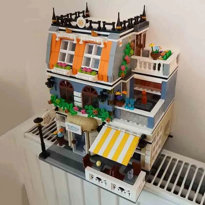 Building Blocks MOC Creator Expert City Garden Hotel Bricks Toy 0940 - 8