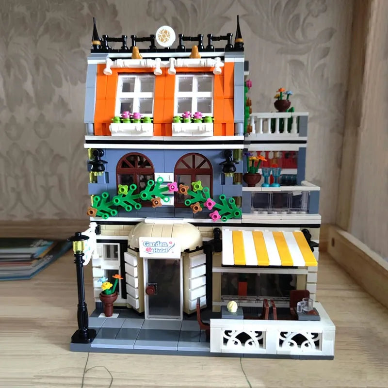 Building Blocks MOC Creator Expert City Garden Hotel Bricks Toy 0940 Construction Set Toys - 10
