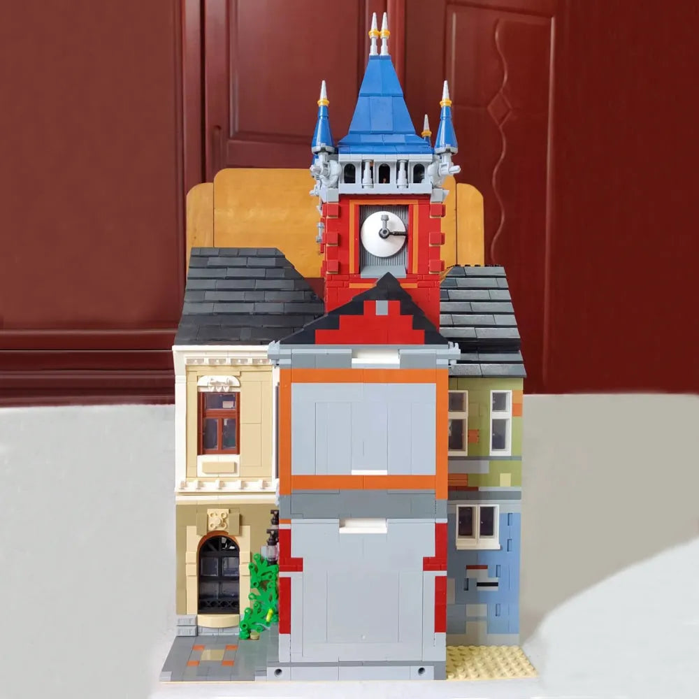 Building Blocks MOC Creator Expert City Old Town Pub Bricks Toy 0924 - 15