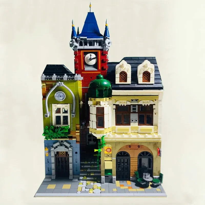 Building Blocks MOC Creator Expert City Old Town Pub Bricks Toy 0924 - 6