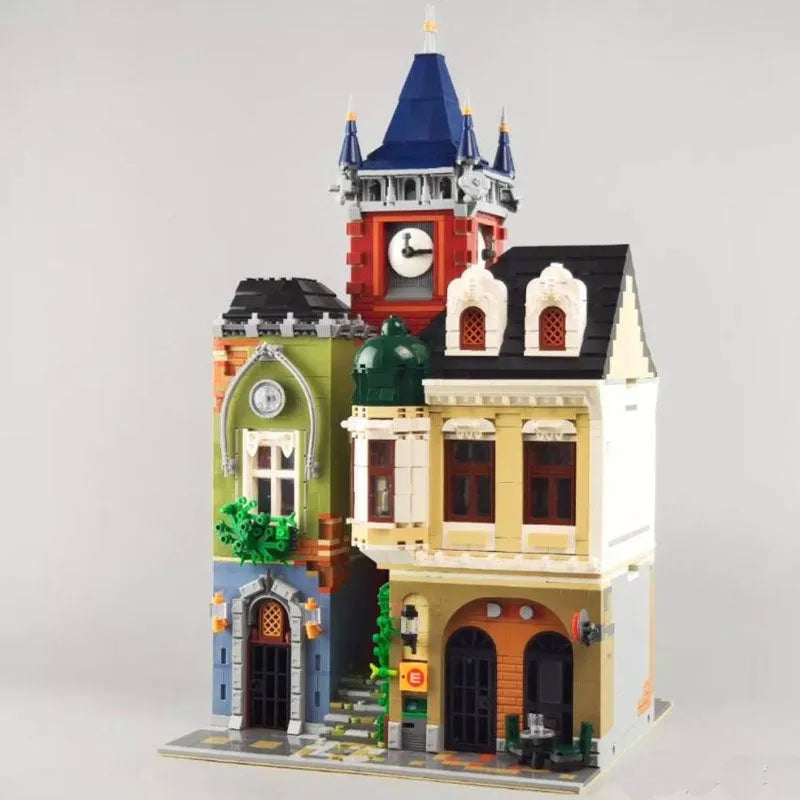Building Blocks MOC Creator Expert City Old Town Pub Bricks Toy 0924 - 7