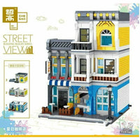 Thumbnail for Building Blocks MOC Creator Expert City Summer Coffee Shop Bricks Toy - 2