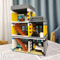Thumbnail for Building Blocks MOC Creator Expert City Summer Coffee Shop Bricks Toy - 11