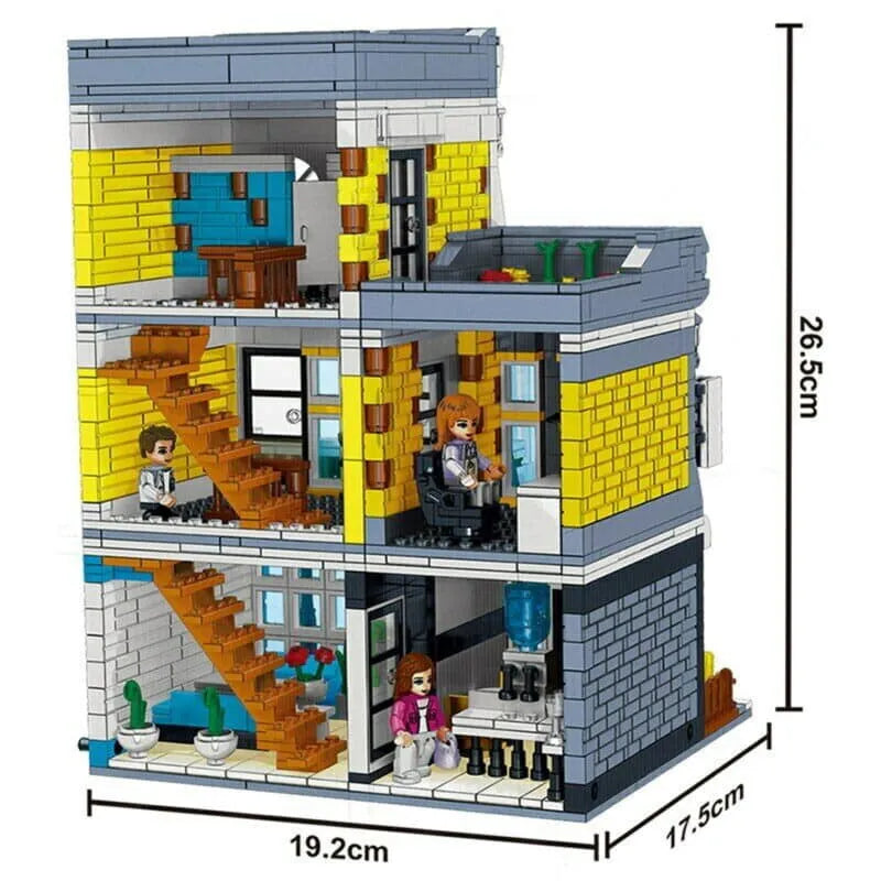 Building Blocks MOC Creator Expert City Summer Coffee Shop Bricks Toy - 6