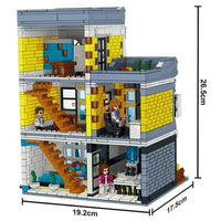 Thumbnail for Building Blocks MOC Creator Expert City Summer Coffee Shop Bricks Toy - 6