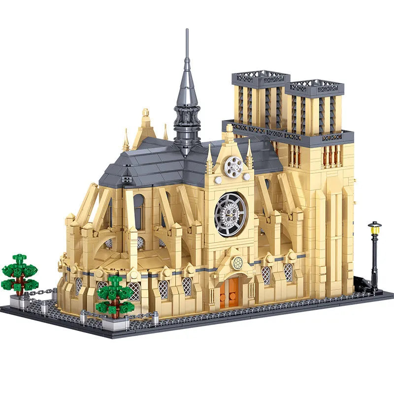 Building Blocks MOC Creator Expert Notre Dame Paris Cathedral Bricks Toy 0964 - 1