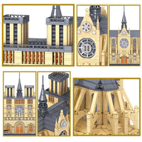 Thumbnail for Building Blocks MOC Creator Expert Notre Dame Paris Cathedral Bricks Toy 0964 Construction Set Toys - 8