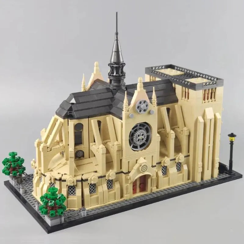 Building Blocks MOC Creator Expert Notre Dame Paris Cathedral Bricks Toy 0964 - 11