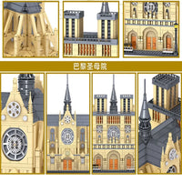 Thumbnail for Building Blocks MOC Creator Expert Notre Dame Paris Cathedral Bricks Toy 0964 - 7