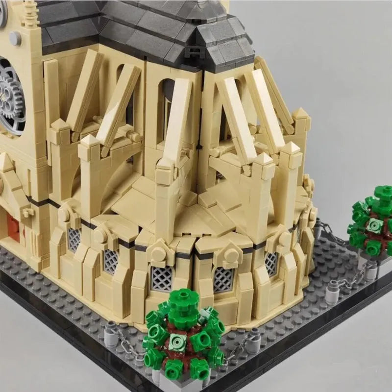 Building Blocks MOC Creator Expert Notre Dame Paris Cathedral Bricks Toy 0964 - 10