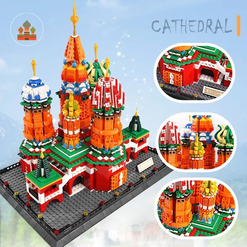 Building Blocks MOC Creator Expert Saint Basil’s Cathedral Bricks Toy Construction Set Toys - 10