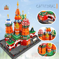 Thumbnail for Building Blocks MOC Creator Expert Saint Basil’s Cathedral Bricks Toy - 10