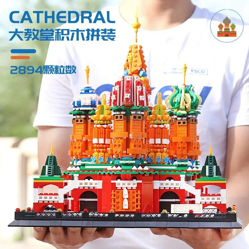 Building Blocks MOC Creator Expert Saint Basil’s Cathedral Bricks Toy - 3