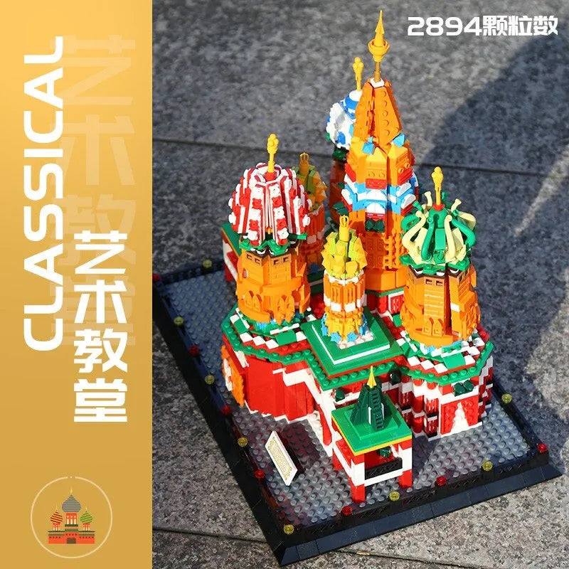 Building Blocks MOC Creator Expert Saint Basil’s Cathedral Bricks Toy - 9