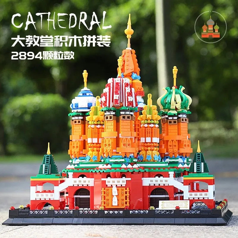 Building Blocks MOC Creator Expert Saint Basil’s Cathedral Bricks Toy - 8