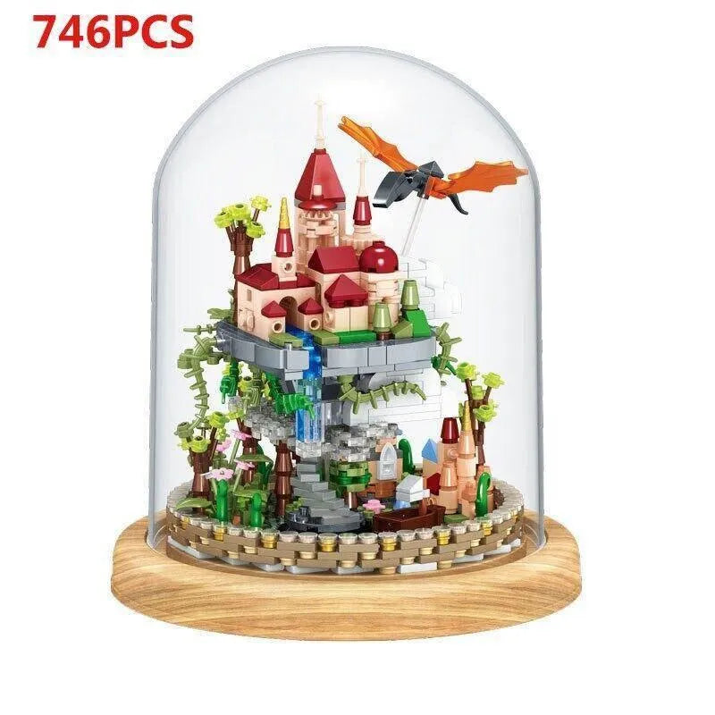 Building Blocks MOC Dream Cloud Castle MINI Bricks Toys 01012 - 1