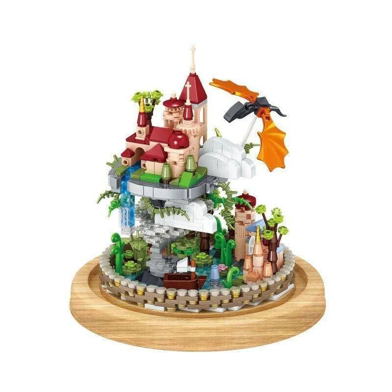 Building Blocks MOC Dream Cloud Castle MINI Bricks Toys 01012 - 4