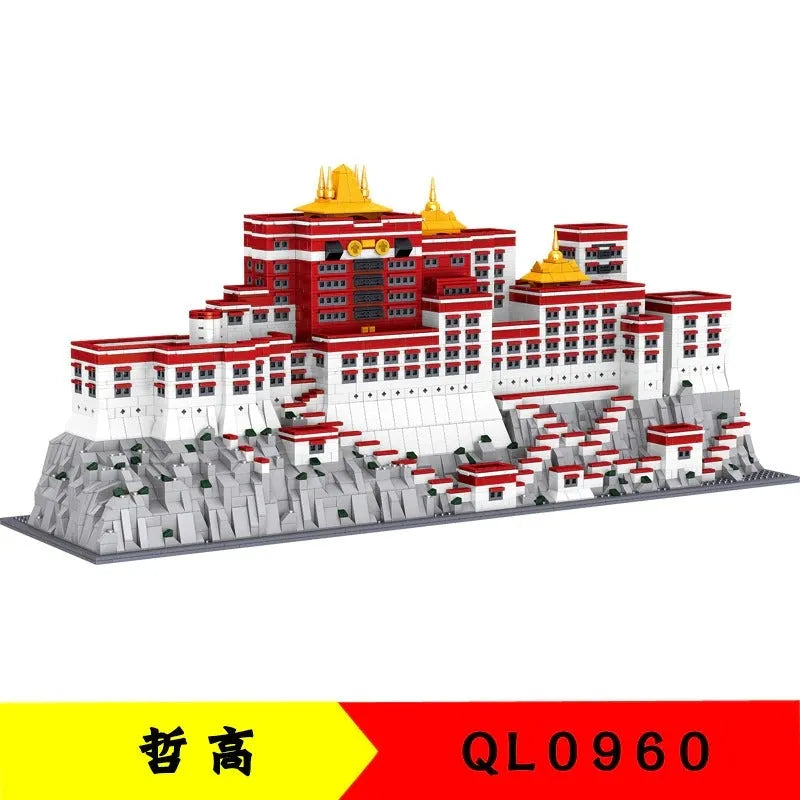 Building Blocks MOC Expert Architecture Potala Palace Bricks Toys - 7