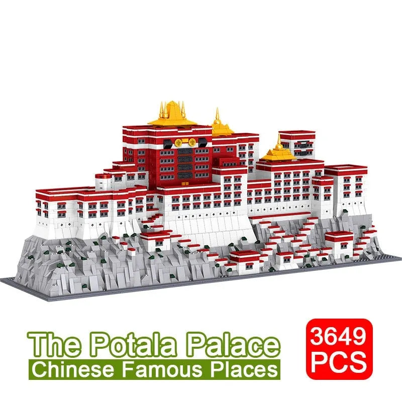Building Blocks MOC Expert Architecture Potala Palace Bricks Toys - 2