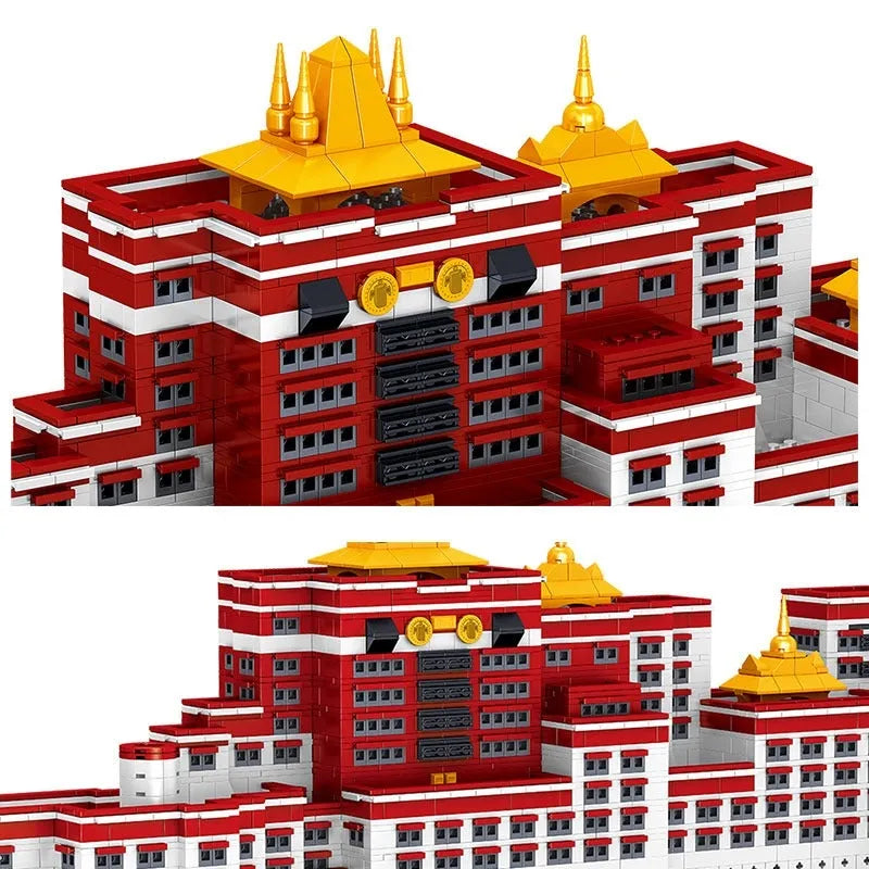 Building Blocks MOC Expert Architecture Potala Palace Bricks Toys - 4