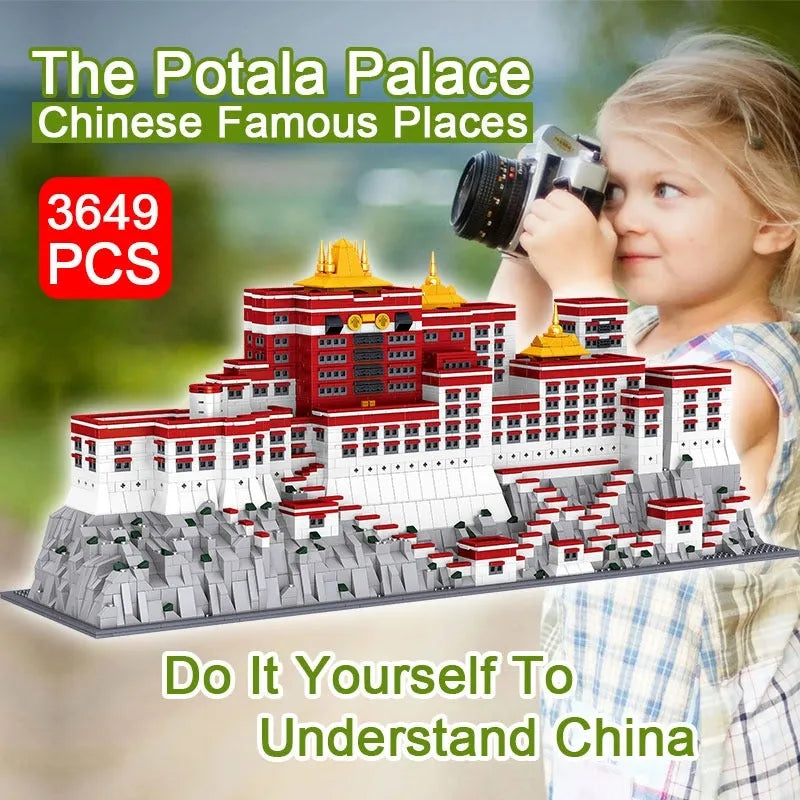 Building Blocks MOC Expert Architecture Potala Palace Bricks Toys - 3