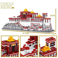 Thumbnail for Building Blocks MOC Expert Architecture Potala Palace Bricks Toys - 9