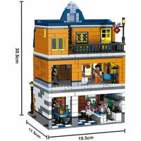 Thumbnail for Building Blocks MOC Expert Creator City Hill Tavern Bricks Toy 0935 Construction Set Toys - 3