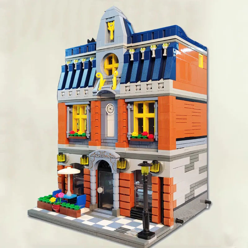 Building Blocks MOC Expert Creator City Hill Tavern Bricks Toy 0935 - 7