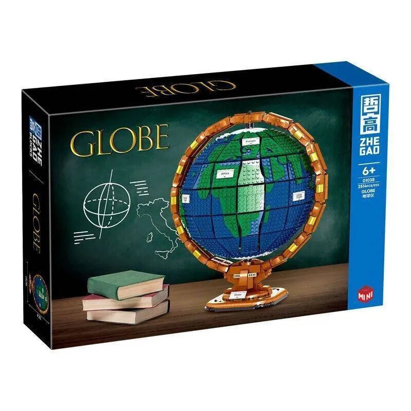 Building Blocks MOC Expert Idea Globe Earth MINI Bricks Toys - 7