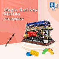 Thumbnail for Building Blocks MOC Harry Potter Magic Railway Train Station MINI Bricks Toys - 4