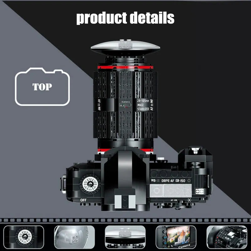 Building Blocks MOC Idea Digital Photo Camera MINI Bricks Toy 00849 - 3