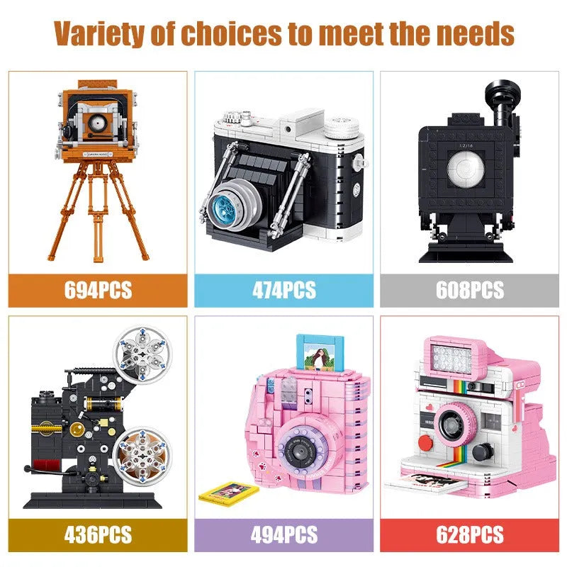 Bricks Block Camera MOC Idea Digital Photo Camera Building Blocks Toy 00849