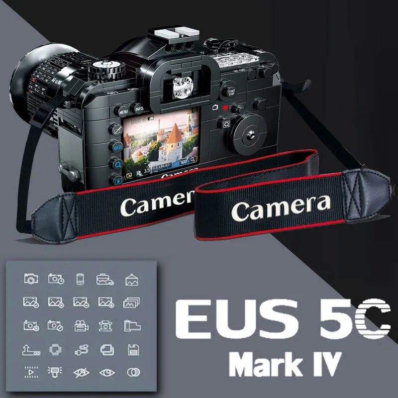 Building Blocks MOC Idea Digital Photo Camera MINI Bricks Toy 00849 - 2