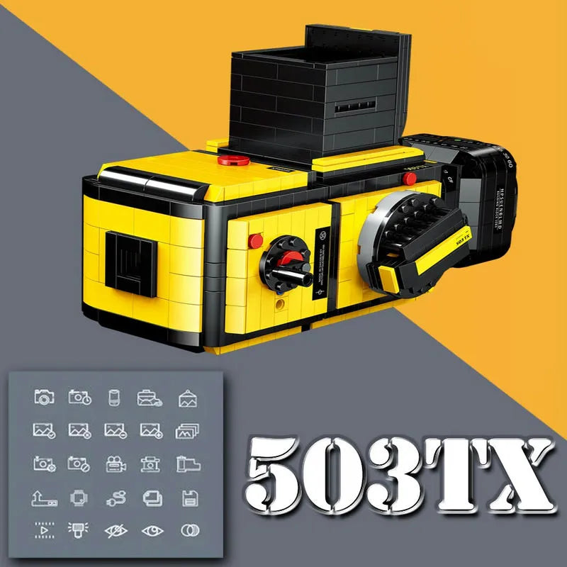 Bricks Block Camera MOC Idea Digital Video Camera Building Blocks Toy