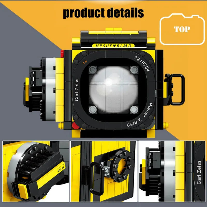 Bricks Block Camera MOC Idea Digital Video Camera Building Blocks Toy