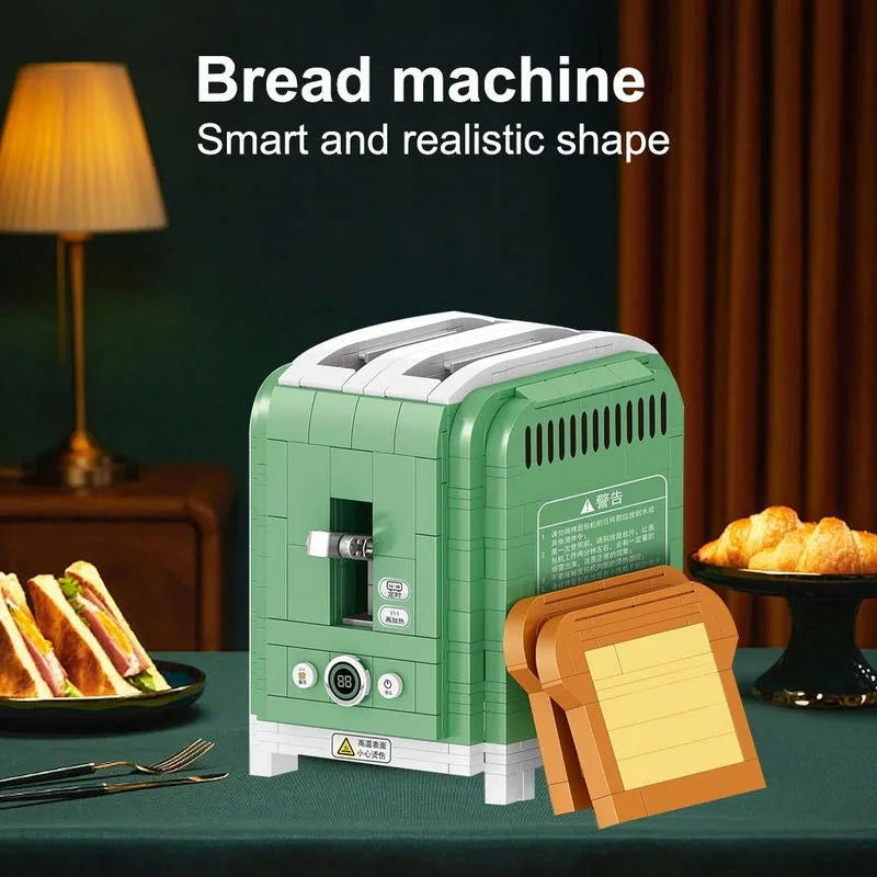 Building Blocks MOC Ideas Bread Machine City MINI Bricks Toy Construction Set Toys - 4