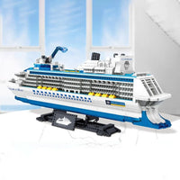 Thumbnail for Building Blocks MOC Ideas Cruise Liner Ship Ocean Boat MINI Bricks Toys - 5