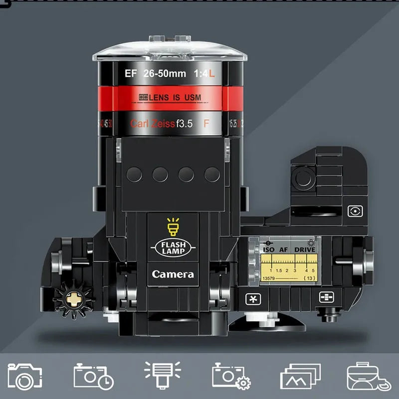 Mobile Camera Block Machine Building Blocks Digital Camera MOC Ideas for Kids Toys