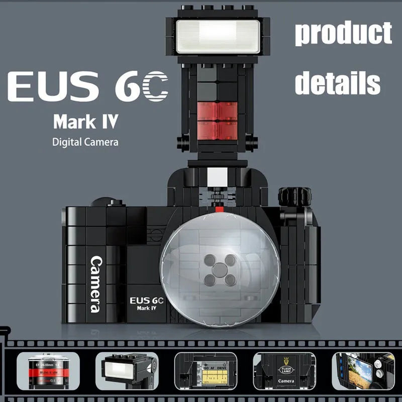 Building Blocks Digital Camera MOC Ideas for Kids Toys