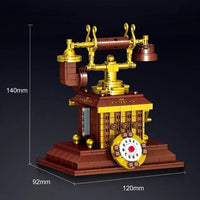Thumbnail for Building Blocks MOC Ideas Retro Telephone MINI Bricks Toys 00939 Construction Set Toys - 4
